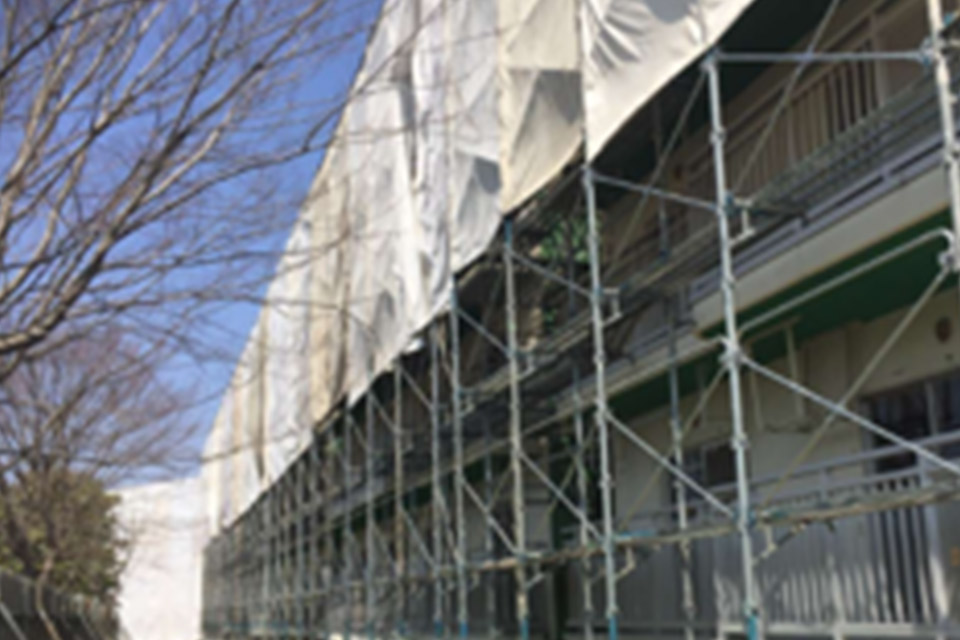 くさび式足場のイメージ