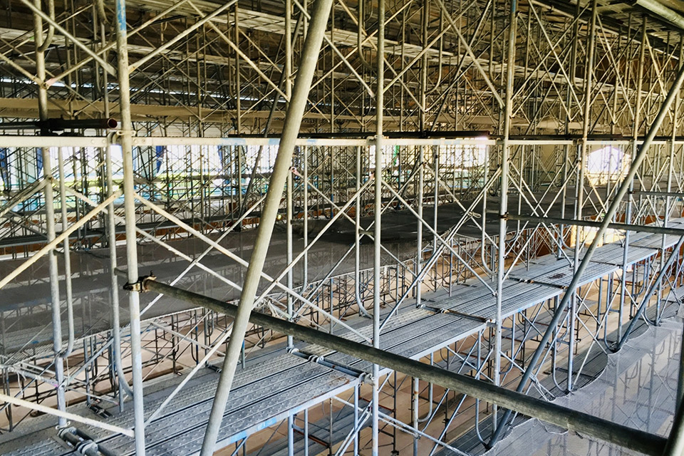 枠組み足場のイメージ